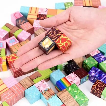 Juego de bloques magnéticos de 10-500 piezas, juguetes de construcción, modelo de mundo magnético, para niños y niñas, cubos sensoriales STEM Montessori, regalos para niños pequeños