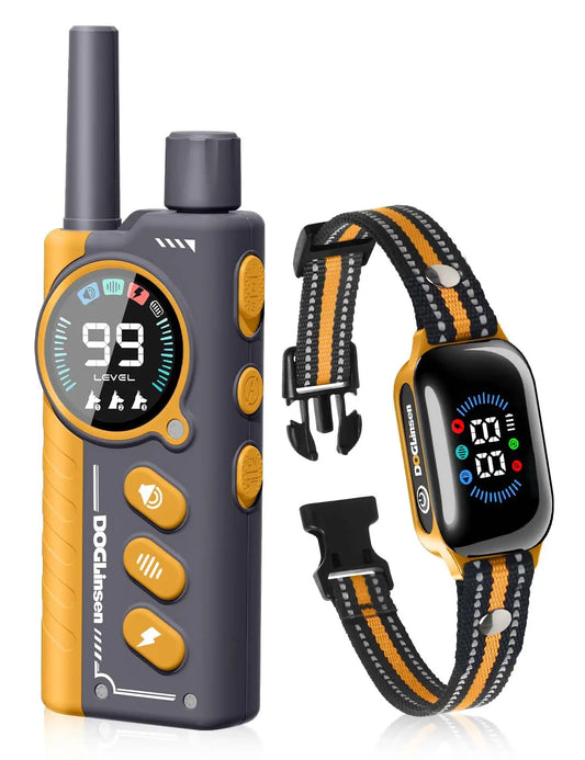 Collar inteligente 2 en 1 antiladridos y de descarga automática para perros de todos los tamaños, collar eléctrico con control remoto de 3300 pies, collar de adiestramiento para perros resistente al agua IPX7