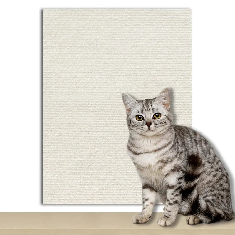60x200cm Self-adhesive Cat Scratcher Sofa Protector Cats Scratcher Pad Board Protection Trimmable Carpet DIY Cat Scratch Mat
