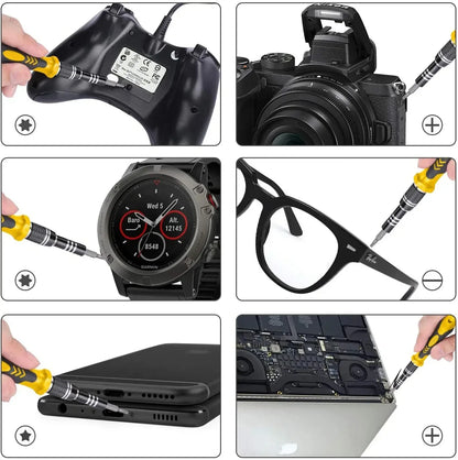 Professional 115-in-1 Precision Screwdriver Kit, Magnetic Phillips Screwdriver Bits with Extension, for Watch and Electronics Repair