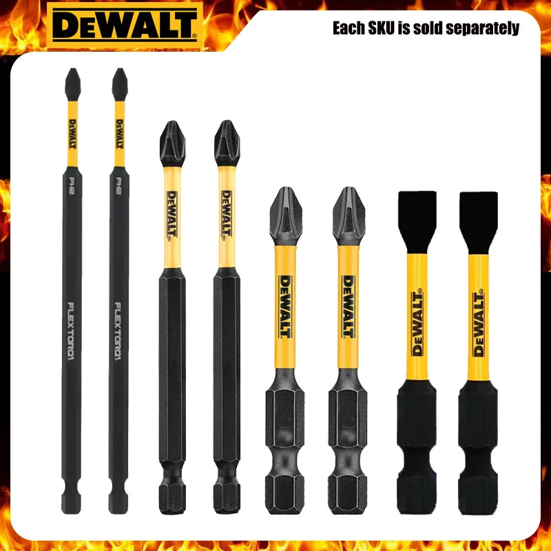 DEWALT PH2 SL8 DT7800T 57/89/152mm Impact Drill Bits Set HSS Excavate Hole Carpentry Professional Power Tool Accessories