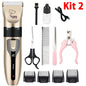 Electric Pet Clipper Grooming Kit for Dogs, Rechargeable Trimmer for Cat Hair Removal, Professional Grooming Set
