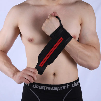 Muñequeras elásticas para gimnasio, soporte para muñeca, muñequera protectora para levantamiento de pesas, protección física, barra, 2 uds.