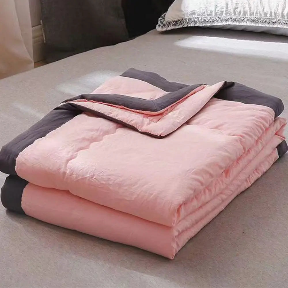 New Double Sided Cooling Blanket Skin-Friendly Breathable Conditioning Quilt Cold Effect Lightweight Cooler Quilt Spring Summer