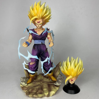Figura de acción de Bz Dragon Ball Super Saiyan 2 Gohan, estatua coleccionable de Anime, adorno de escritorio, modelo de Pvc para coleccionistas de Anime