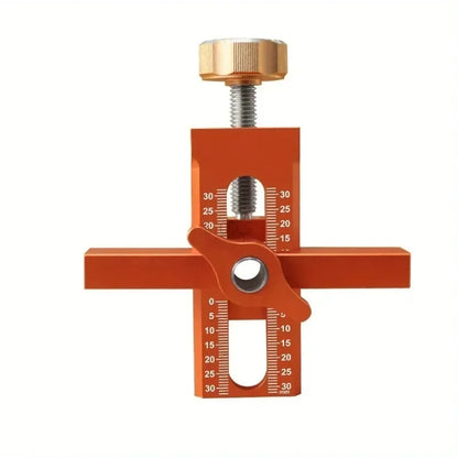 2 in 1 Cabinet Door Installation Positioner, 6/8/10mm Rebounder Punching Mounting Jig for Wardrobe Cabinet Door Panel Installation