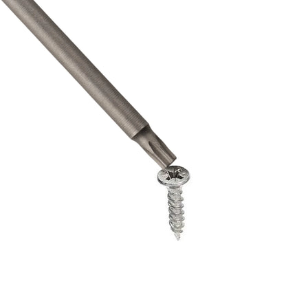 4Pc 1/4inch Hex Shank 100mm Long Screwdriver Bits Set For Torx / Hexagon / Cross / Slotted Hand Tool Alloy Steel