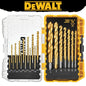 DEWALT Original DW1361 Titanium Twist Drill Bit Set Woodworking Metal HSS High Speed Steel Drill Bits 21-Pc. Tool Attachments