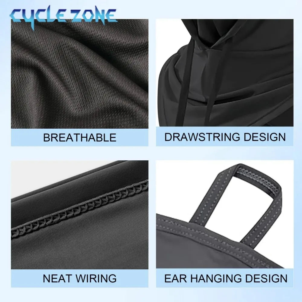 Outdoor Sports Sun Protection Balaclava, Breathable Full Face Mask, Long Neck Cover for Fishing, Cycling, Motorcycle, and Camping