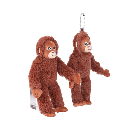 Nuevo Llavero de Peluche de Dibujos Animados, Gorila, Chimpancé, Mono, Colgante para Mochila, Coche, Bolso, Decoración, Regalo para Niños