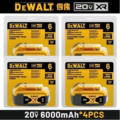 100% Original DEWALT 18V 20V 6.0Ah 5Ah, DCB206, DCB205 With Fast Charging, 20V Lithium Battery, 20V Dewalt Power Tool Battery