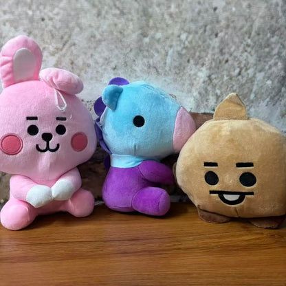 Juguetes de Peluche BTed 21, Mini Llavero Kawaii, Colgante de Anime, Adorno para Niños de 12-22 cm, Periféricos BT, Muñeco de Peluche Suave, Regalo