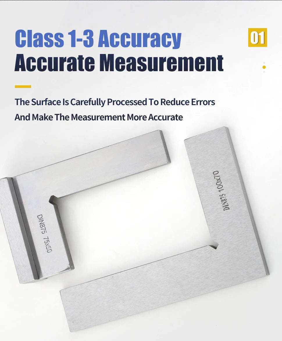 90 Degree Flat Edge Square Ruler Carpentry Square Metal Angle Measuring Tool Multi Carpentry Square Woodworking Tools Try Square