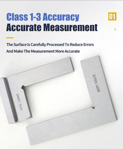 90 Degree Flat Edge Square Ruler Carpentry Square Metal Angle Measuring Tool Multi Carpentry Square Woodworking Tools Try Square