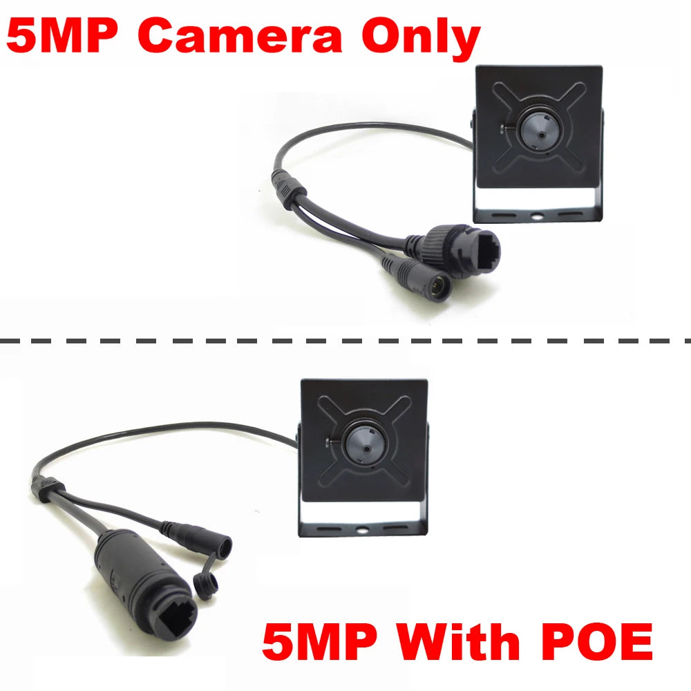 JIENUO 5MP Mini cámara IP Poe Audio Micro Cctv seguridad Video vigilancia IPCam interior Onvif HD red cámara doméstica ICSee Xmeye