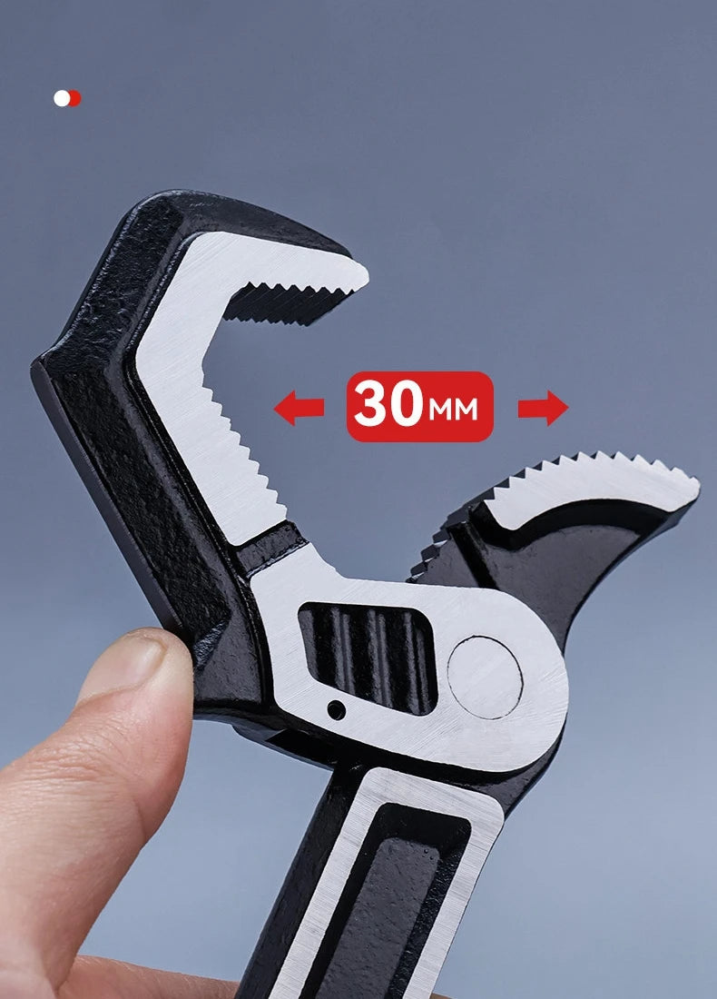8/10inch Universal Multifunctional Self-Locking Wrench Fast Adjustable Wrench Car Repair Wrench Plumber Multi Hand Tool