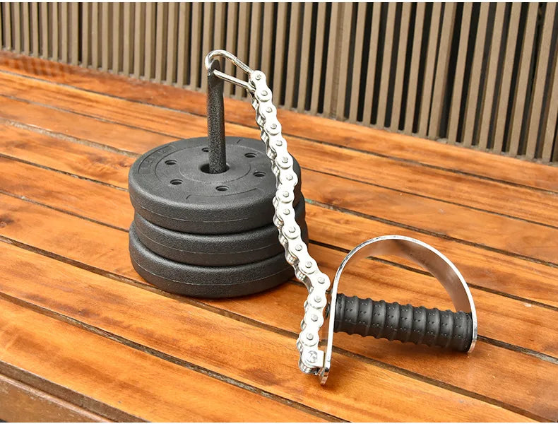 Wrist Strengthener Adjustable Resistance Grip Forearm Trainer Gym Equipment for Barbell Attachment Arm Muscle Training Fitness