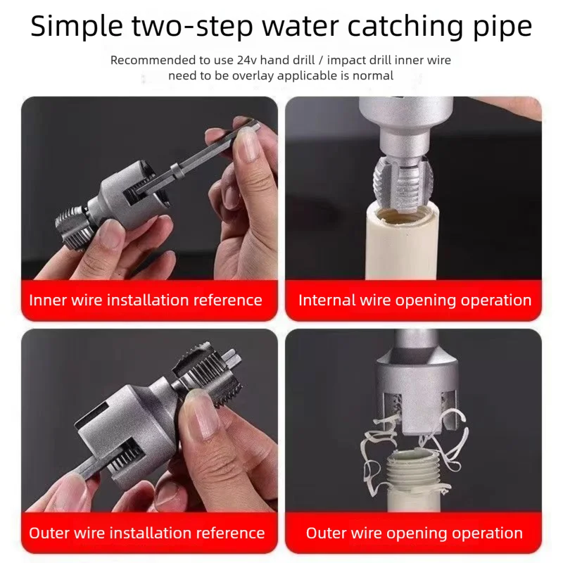 PPR Pipe Threader Kit Internal & External Pipe Threading Tool, Carbon Steel Die Set for PPR Pipe Tapping