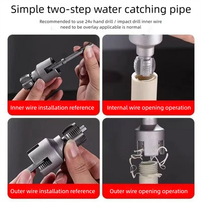 PPR Pipe Threader Kit Internal & External Pipe Threading Tool, Carbon Steel Die Set for PPR Pipe Tapping