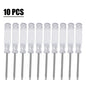 10pc 3.74in Small Screwdriver Set 3mm Tip Slotted and Phillips Screwdrivers Transparent Handle Precision Screwdriver Repair Tool