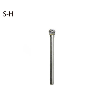 High-speed Steel Rotary Burr Carving Burr Bits Double Diamond Cut Dremel Tools for Wood Stone Carving Steel Metal Working