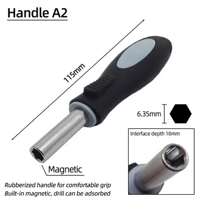 Torx Screwdriver Bit Set Tamper Proof Security Drill Bits 25mm Long Magnetic Flat Head 1/4” Hex Screw Driver Hand Tools T5-T40