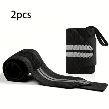 2 pcs Elastic Wrist Wraps, Wrist Support Brace, Wrist Wraps Guard Wrist Band For Gym Weightlifting, Fitness Protection, Barbell