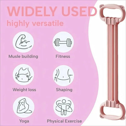 Correa Elástica de Yoga con 6 Cuerdas, Tensor Ajustable, Herramienta de Yoga para Ejercicios de Espalda Abierta y Hombros, Banda Elástica de Estiramiento