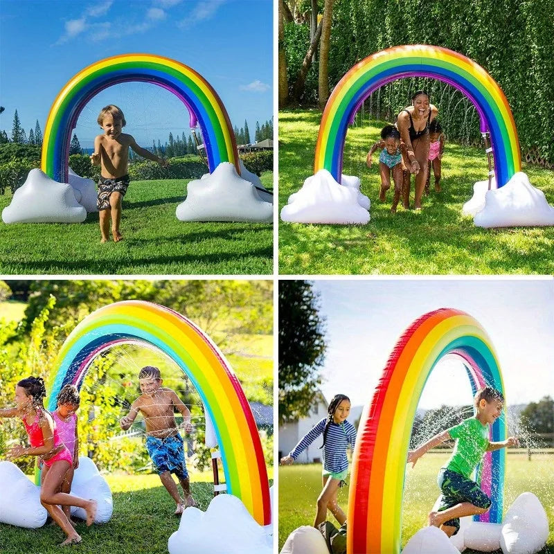 Estera al aire libre del rociador del arco del arco del verano del PVC de los juguetes inflables del punto de la fábrica