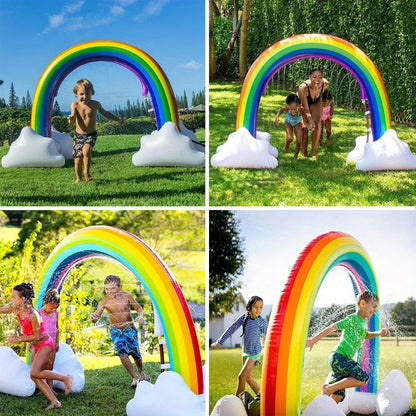 Estera al aire libre del rociador del arco del arco del verano del PVC de los juguetes inflables del punto de la fábrica