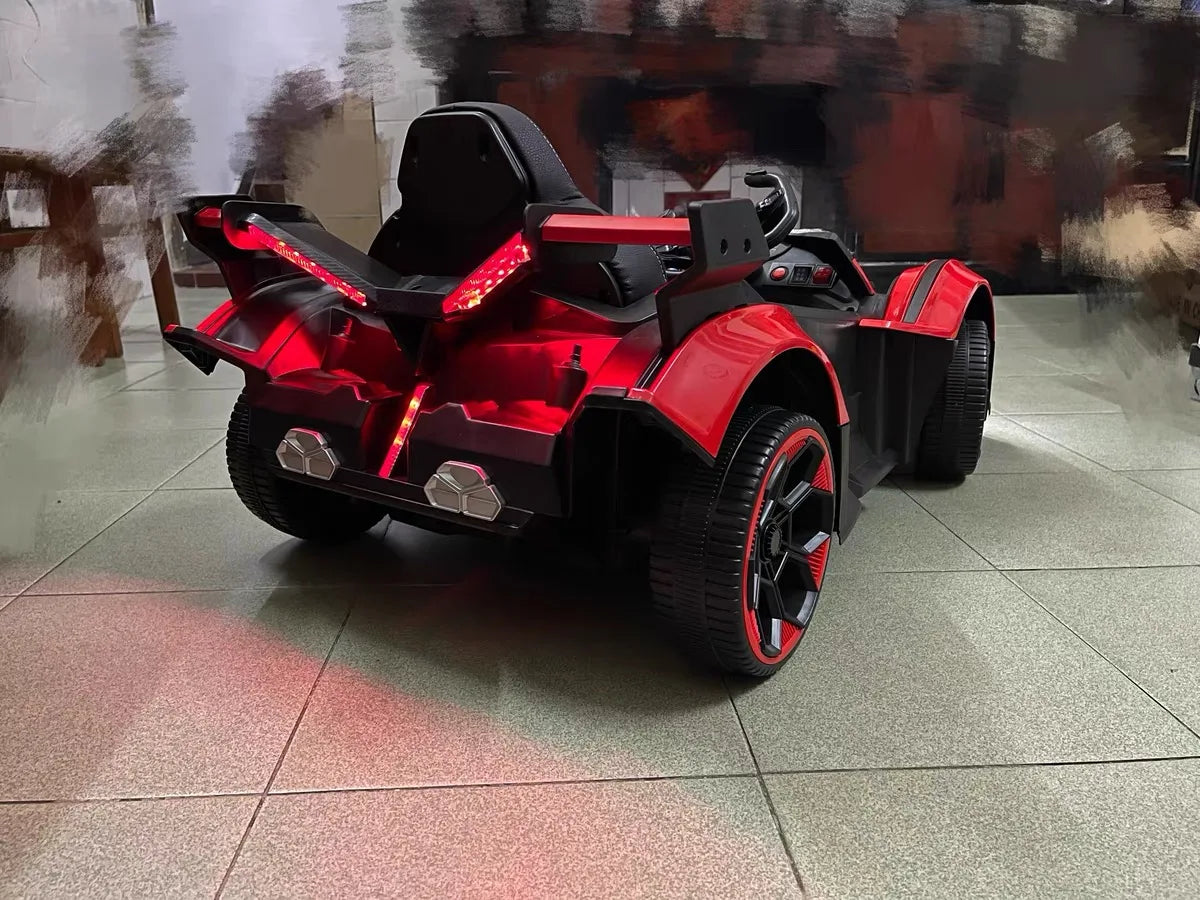 Juguete eléctrico recargable para niños de 1 a 5 años, coche de paseo con Control remoto de cuatro ruedas para niños y niñas