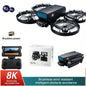 Dron M8 GPS FPV con Cámara 8K, Quadcopter Plegable con Motor sin Escobillas, Evitación de Obstáculos de 360 Grados, WiFi FPV, Retorno Automático RC para Adultos