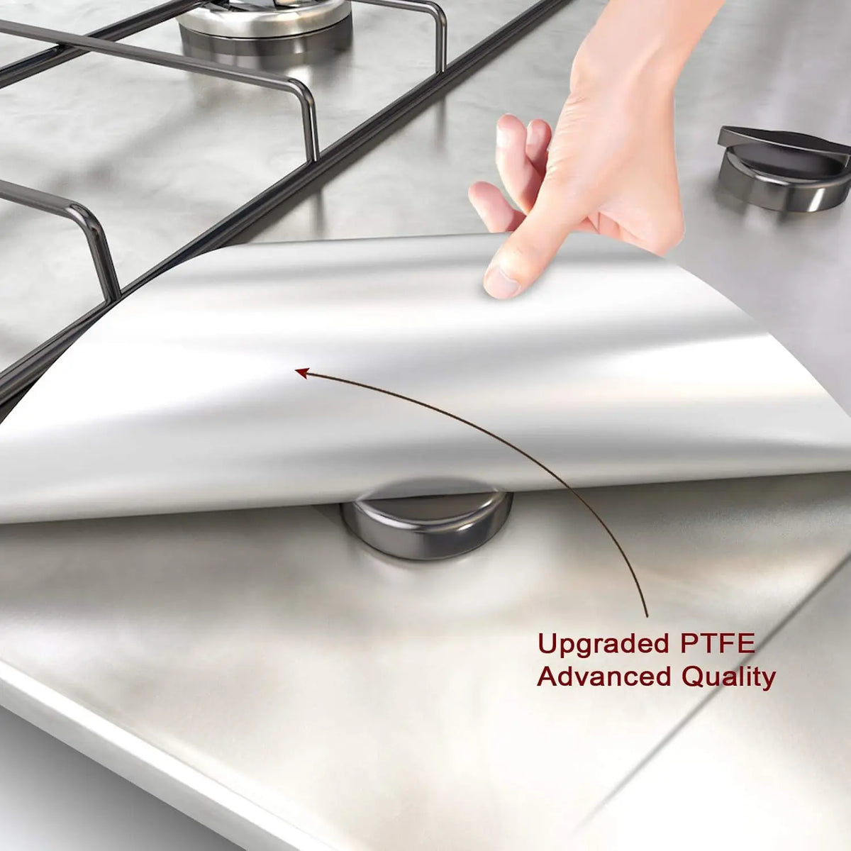 Gas Stove Burner Covers Square Heat-resistant Oil-proof Reusable Stove Protector Pads Non-Stick Stovetop Liner Kitchen Tools