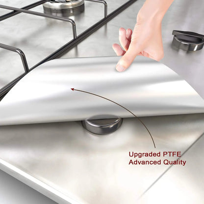 Gas Stove Burner Covers Square Heat-resistant Oil-proof Reusable Stove Protector Pads Non-Stick Stovetop Liner Kitchen Tools