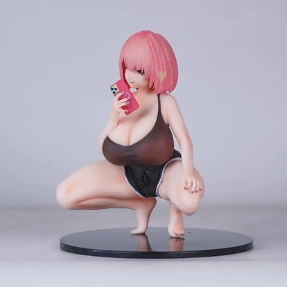 Figura de Chica Anime a Escala 1/6 en Pose Agachada, en Caja, de PVC, Coleccionable, Adorno de Escritorio para Entusiastas de la Colección de Anime para Adultos