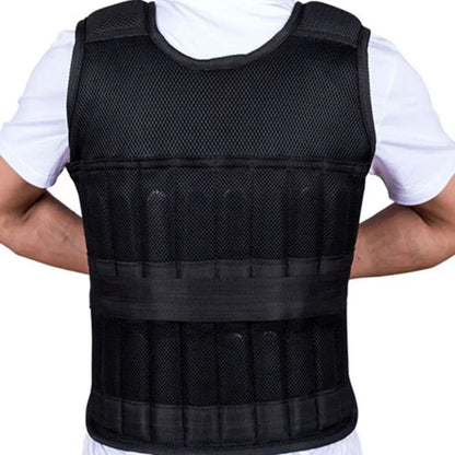 New training jacket, gym and fitness equipment, 15/35KG adjustable loading weight vest, training vest for running and boxing, sand clothing