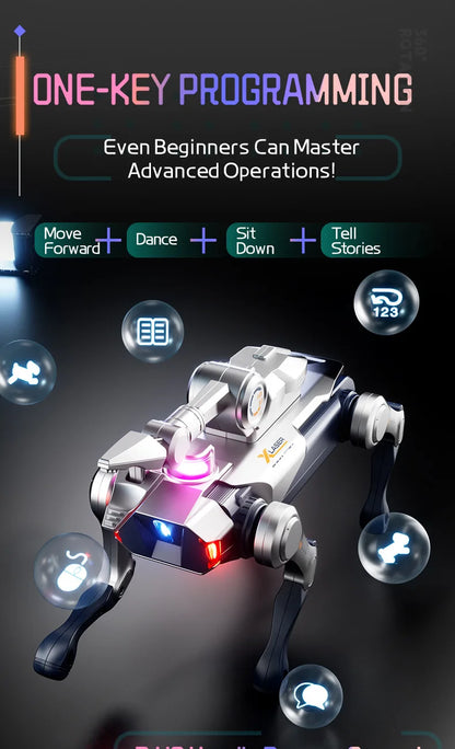 Jjrc Nuevo Perro Robot Interactivo Inteligente con Control Remoto, Canta, Baila y Programable, Mascota Electrónica, Juguete Transfronterizo