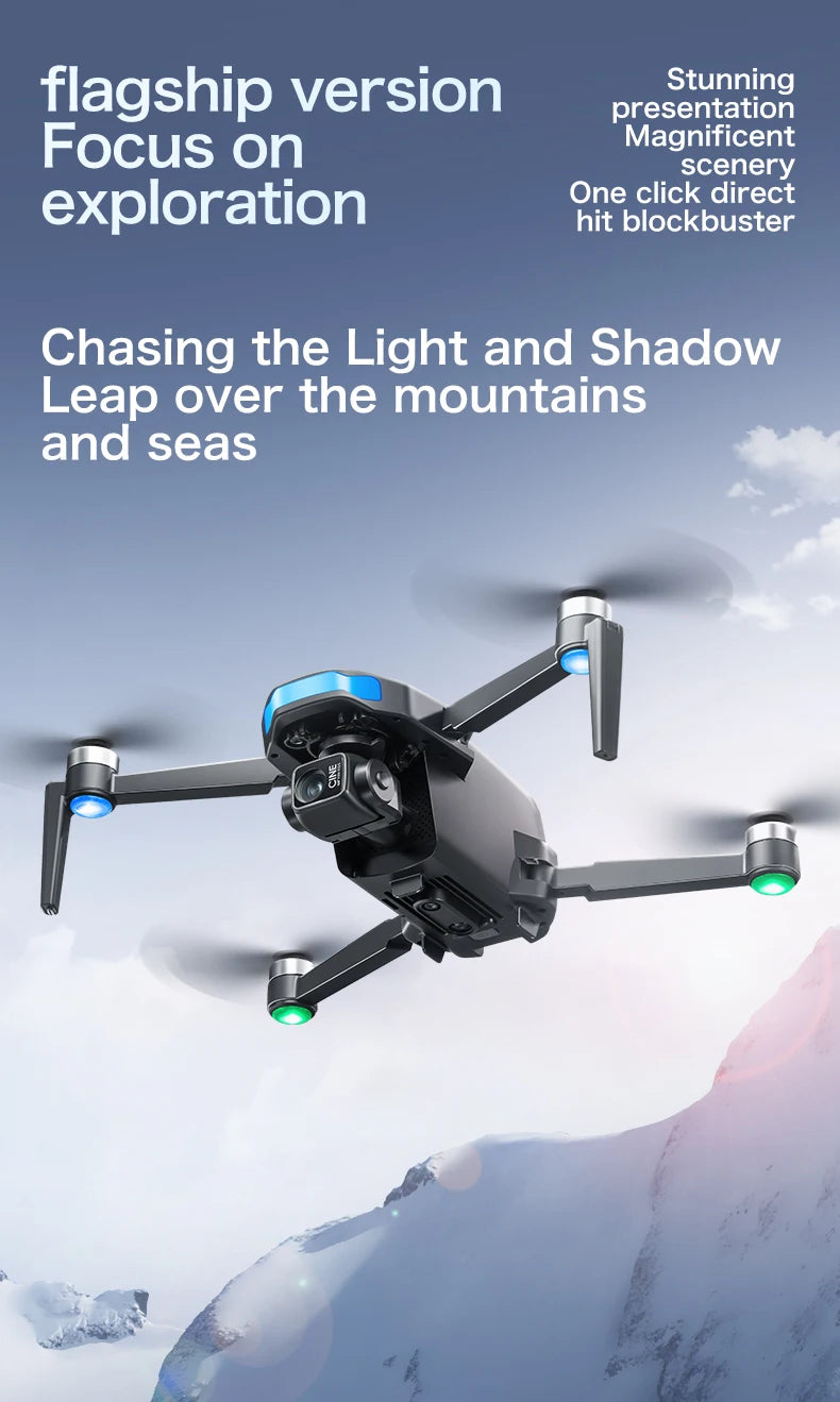 S-X1 MAX 4K Dron profesional con cámara HD cardán de 3 ejes GPS Dron sin escobillas 5G WIFI pantalla Control remoto RC Quadcopter Juguetes
