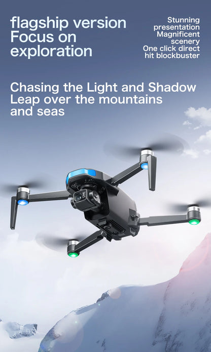 S-X1 MAX 4K Dron profesional con cámara HD cardán de 3 ejes GPS Dron sin escobillas 5G WIFI pantalla Control remoto RC Quadcopter Juguetes