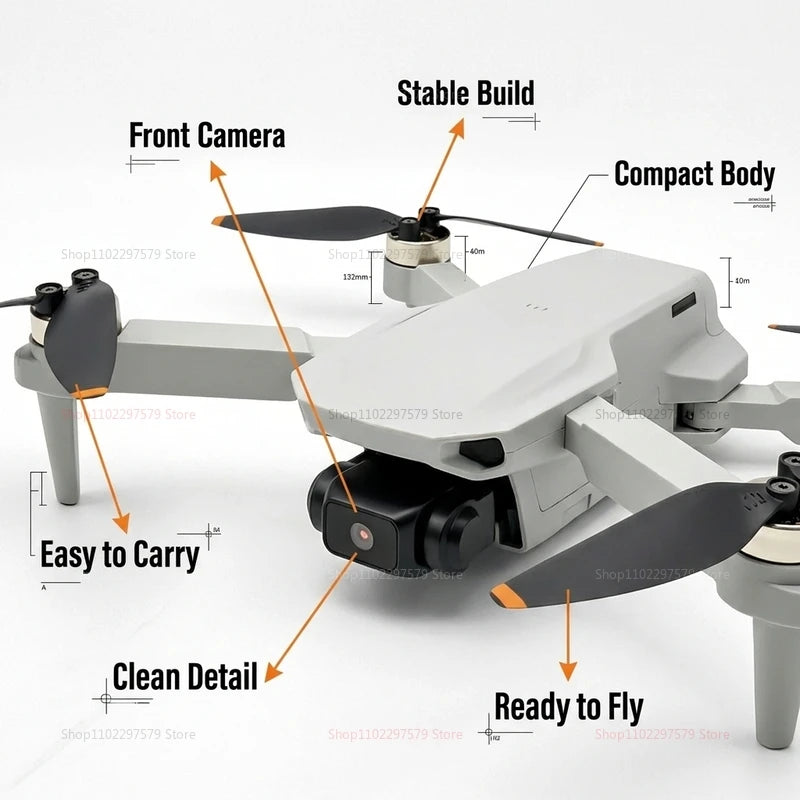 Mini Helicóptero RC Aeri 100 Drone 8K Profesional FPV con Cámara de Seguridad, Retorno Automático, UHD WiFi, Control Remoto, Juguete Volador para Niños