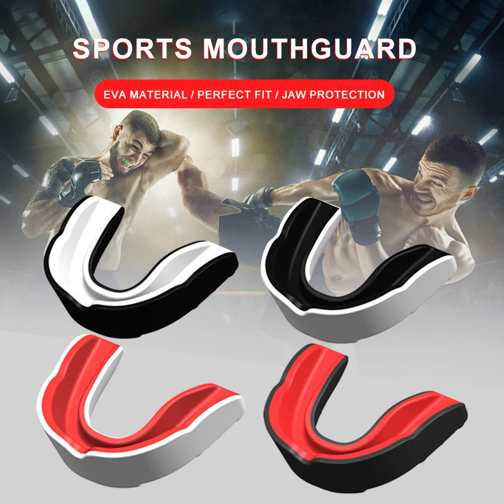 4pcs Adult Boxing Mouth Guard Boxing Gum Shield Fighting Training Tooth Protection Fit Adult Sports Mouthguard Sport Mouthguard