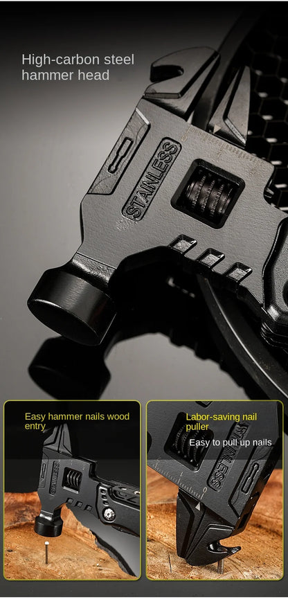 Multifunctional Pliers Multitool Claw Hammer Stainless Steel Tool With Nylon Sheath For Outdoor Survival Camping Hunting Hiking