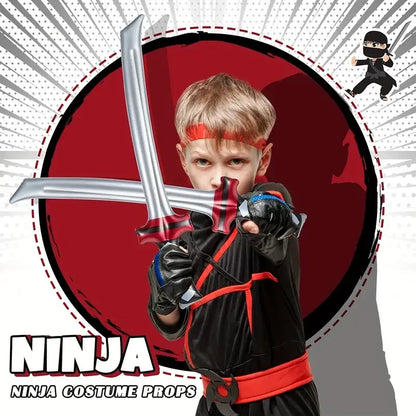 12 Uds espada inflable de samurái Ninja espada de samurái inflable juguete espada de samurái inflable