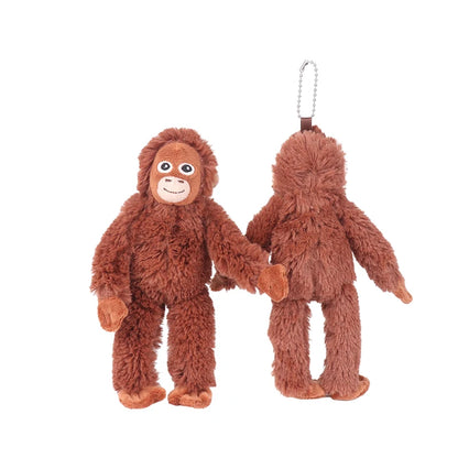 Nuevo Llavero de Peluche de Dibujos Animados, Gorila, Chimpancé, Mono, Colgante para Mochila, Coche, Bolso, Decoración, Regalo para Niños