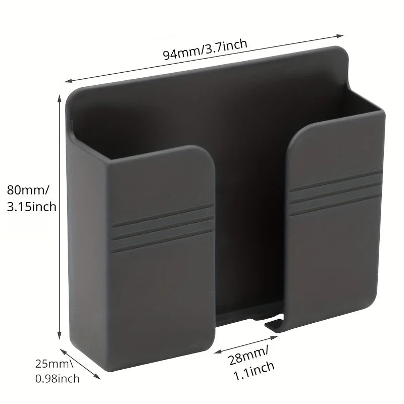 4/2/1 PCS No Drill Adhesive Wall Storage Box For Storing TV And Air Conditioner Remotes Bedside Phone Charging And Display Stand