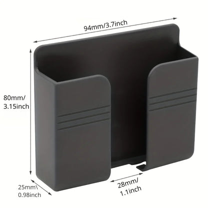 4/2/1 PCS No Drill Adhesive Wall Storage Box For Storing TV And Air Conditioner Remotes Bedside Phone Charging And Display Stand