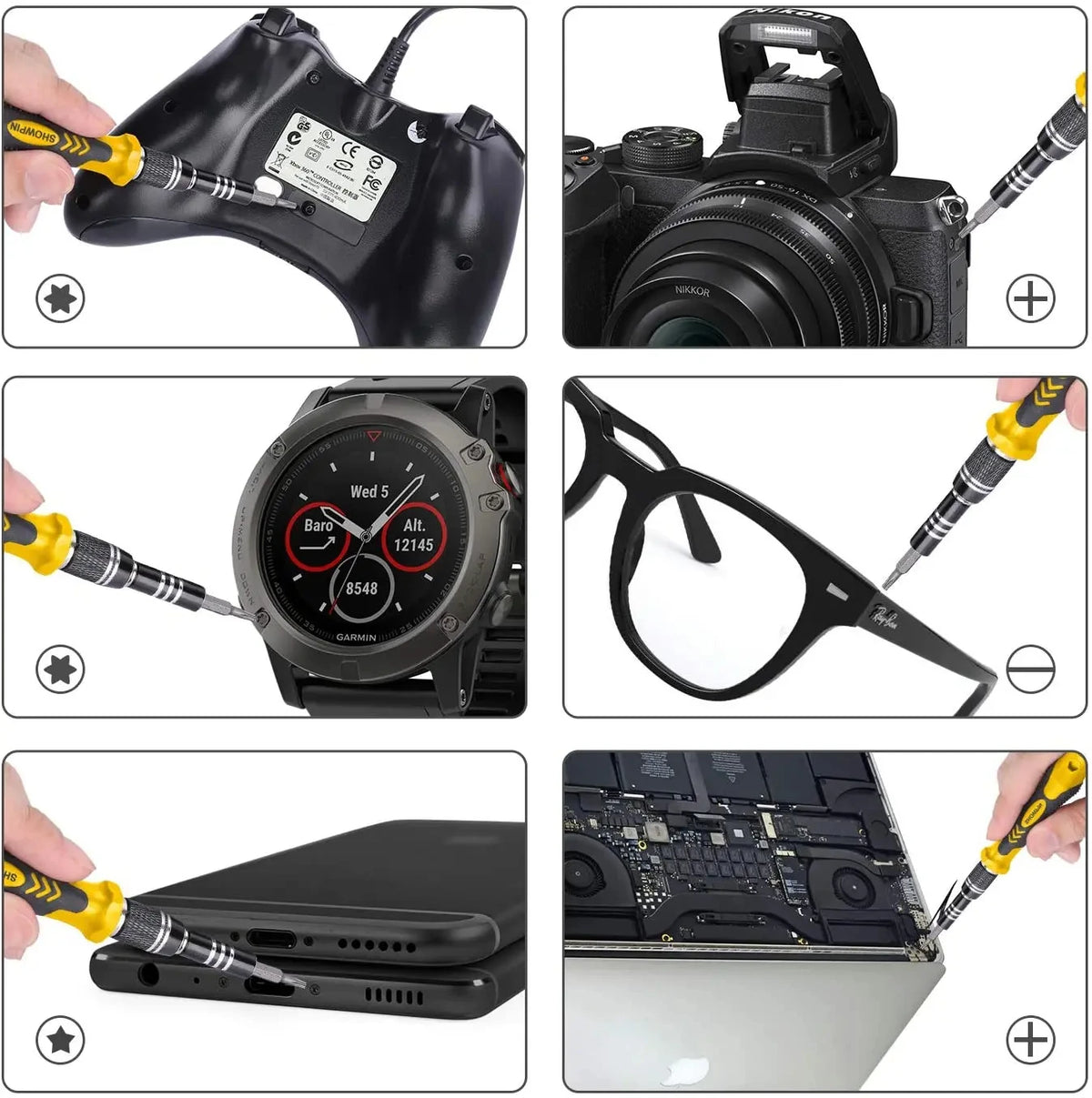Professional 115-in-1 Precision Screwdriver Kit, Magnetic Phillips Screwdriver Bits with Extension, for Watch and Electronics Repair