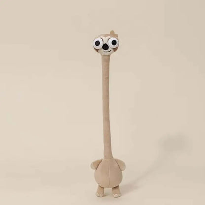 Llavero de Peluche de Pollo de Cuello Largo con Diseño Divertido, Color Blanco, Estilo Lindo, Colgante de Jirafa para Bolso, 40CM, Regalo Creativo