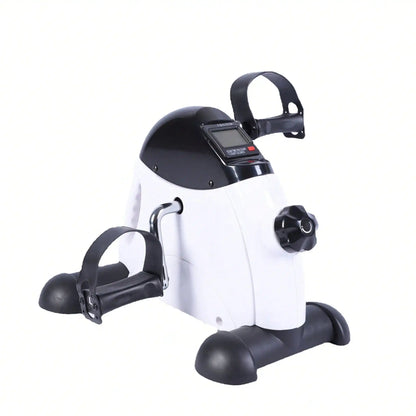 Mini Exercise Bike, Under Desk Bike Pedal Exerciser Portable Foot Cycle Arm & Leg Peddler Machine With LCD Screen Displays