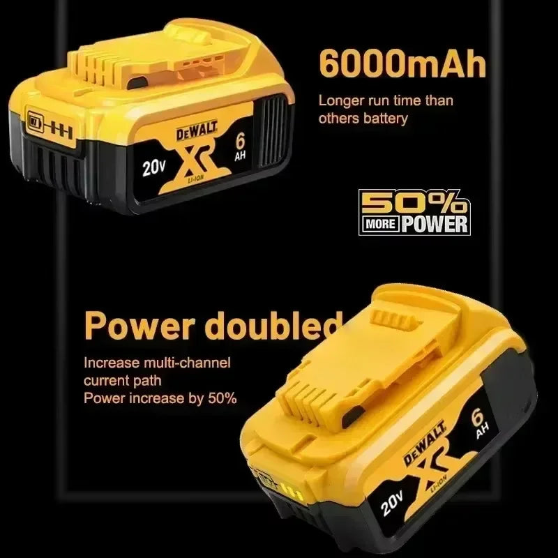 100% Original DEWALT 18V 20V 6.0Ah 5Ah, DCB206, DCB205 With Fast Charging, 20V Lithium Battery, 20V Dewalt Power Tool Battery